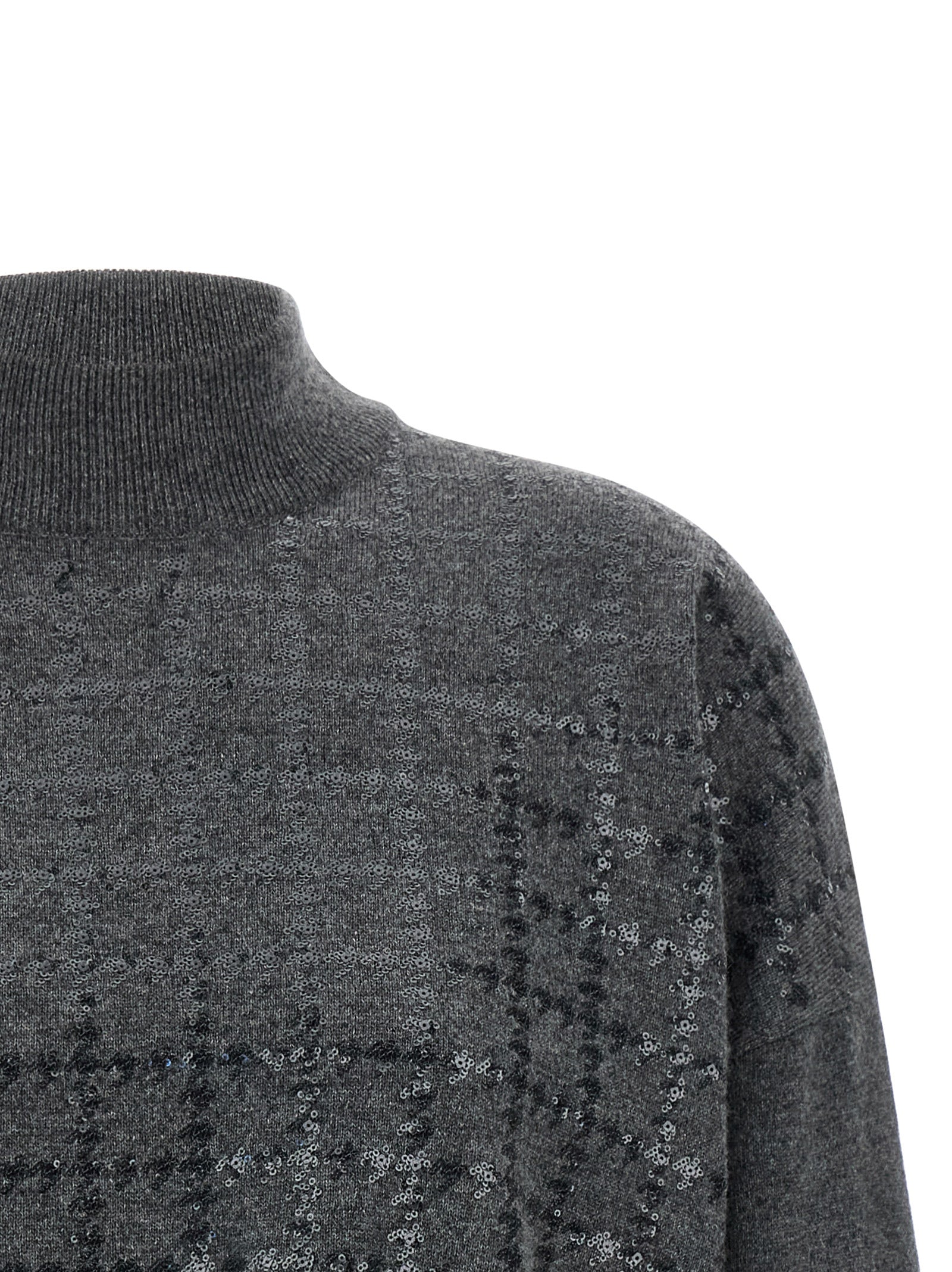 Brunello Cucinelli 100% Cashmere sweater in gray — view 3