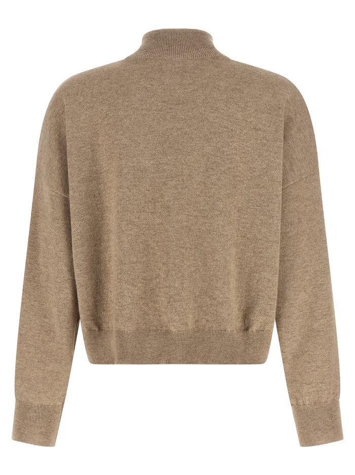 Brunello Cucinelli 100% Cashmere sweater in beige — view 2