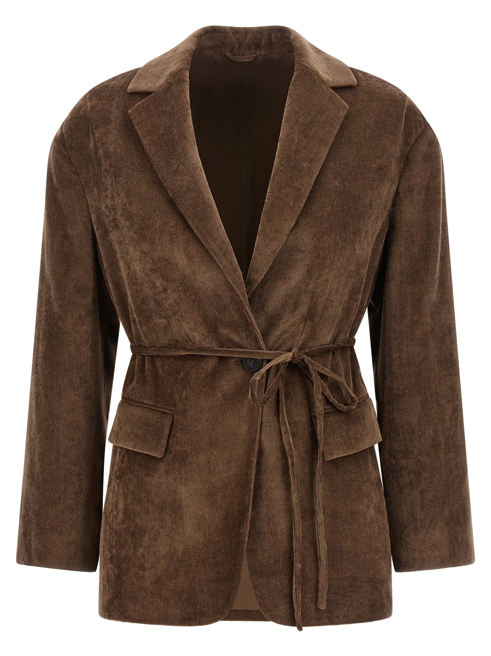 Brunello Cucinelli 93% Viscose blazer in brown