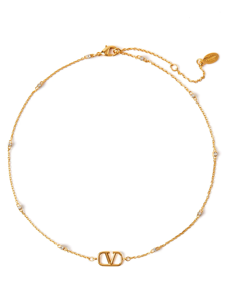 Valentino Garavani 100% brass necklace in gold