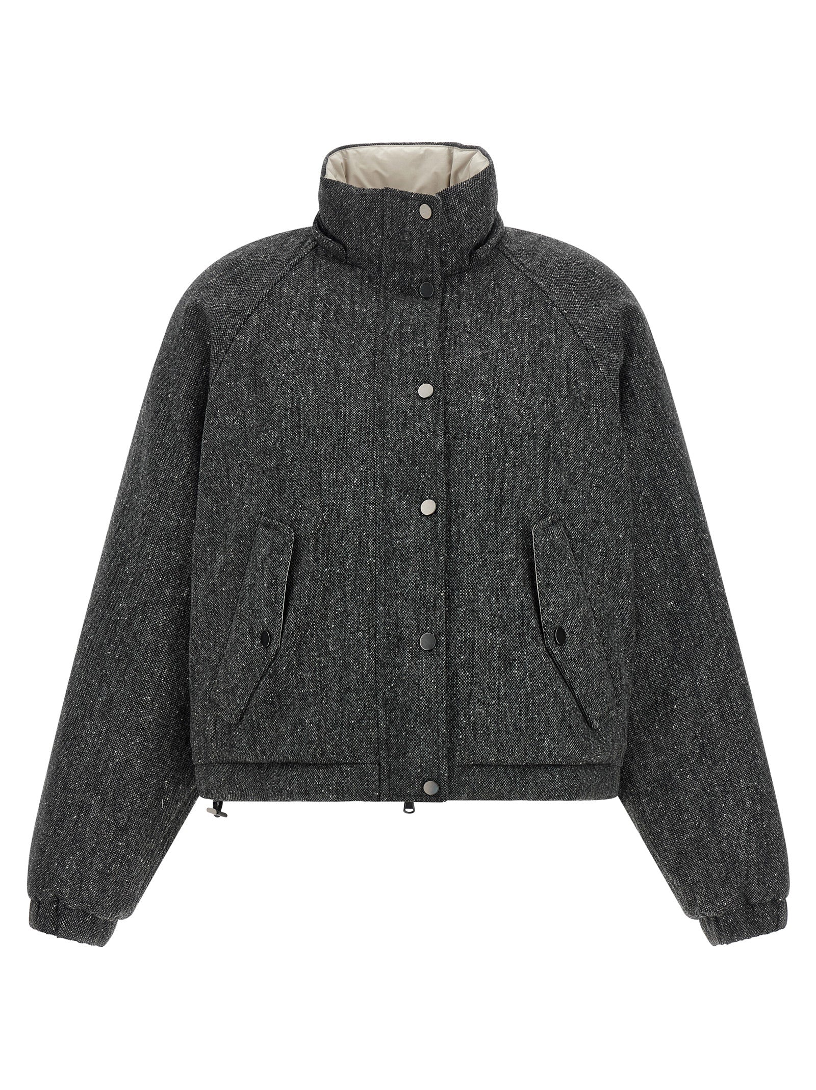 Brunello Cucinelli 70% virgin wool jacket in gray — view 2