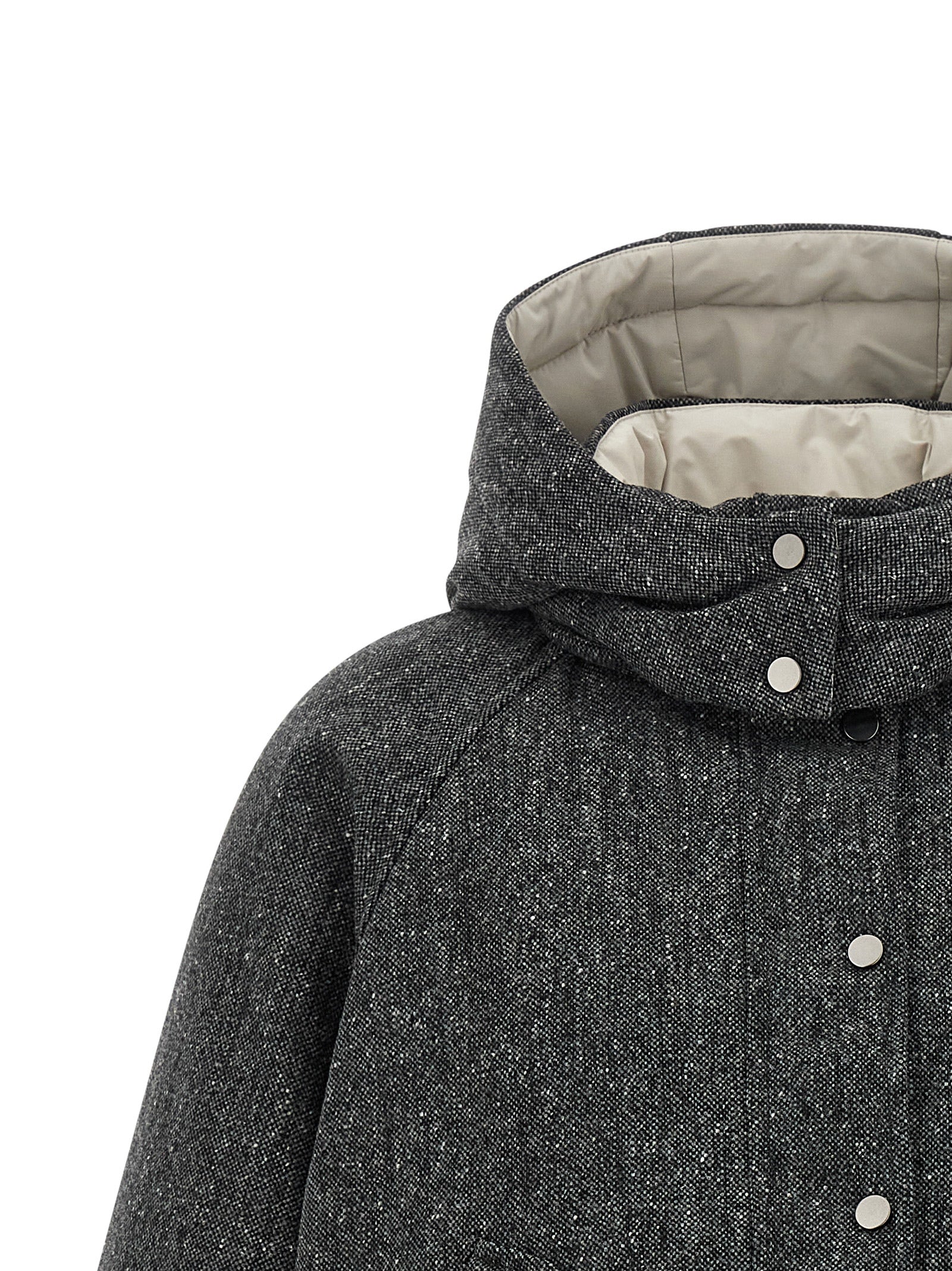 Brunello Cucinelli 70% virgin wool jacket in gray — view 4