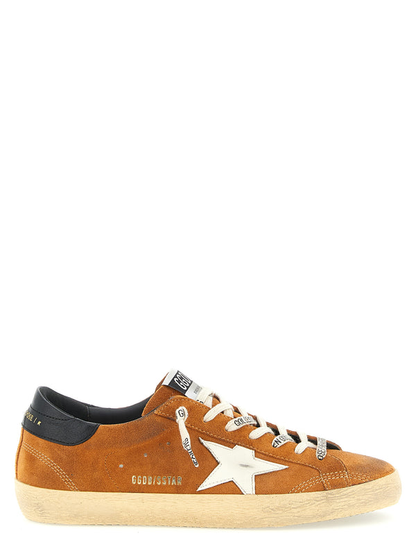 Golden Goose 95% cow leather sneaker in orange