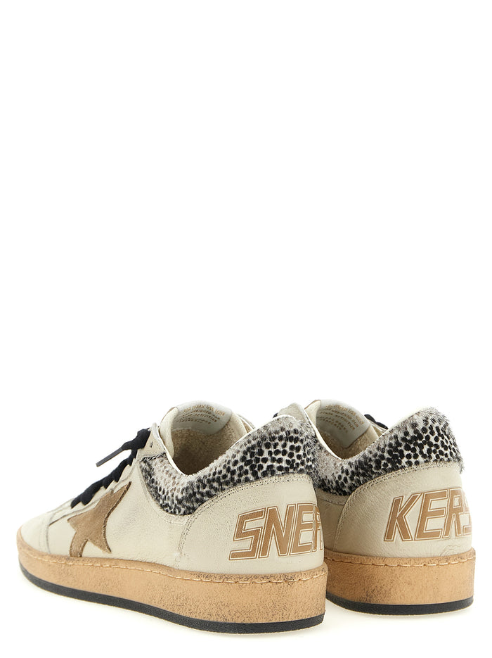 Golden Goose 88% goat leather sneaker in beige — view 2