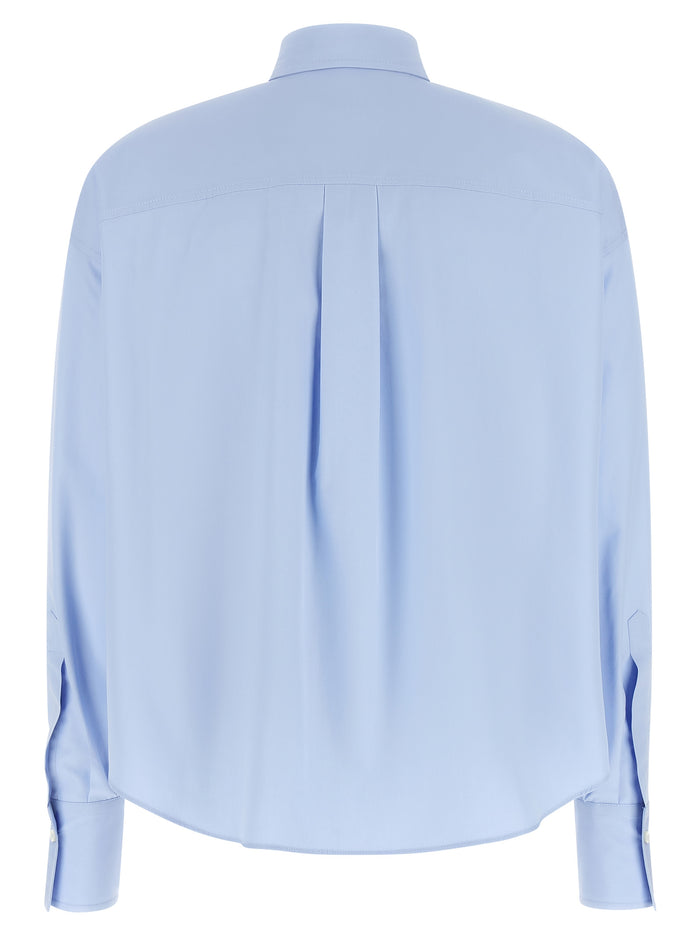 Brunello Cucinelli 100% cotton blouse in blue — view 2