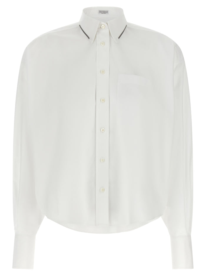 Brunello Cucinelli 100% cotton shirt in white