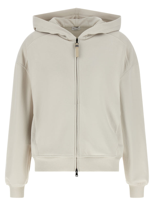 Brunello Cucinelli 100% Cotton hoodie in beige