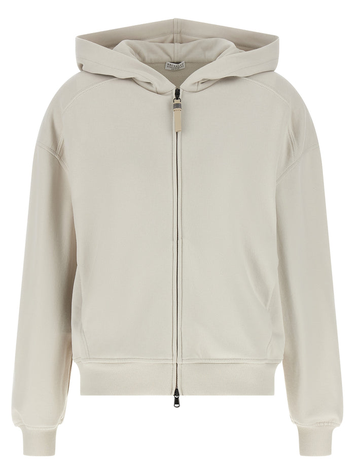Brunello Cucinelli 100% Cotton hoodie in beige