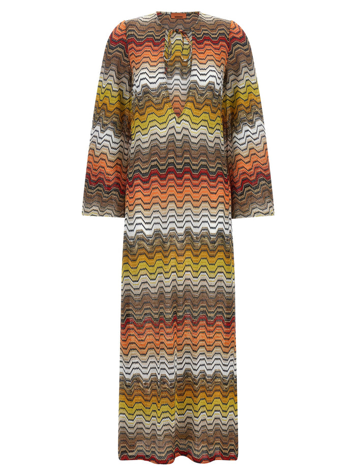 Missoni 82% viscose dress in multicolor