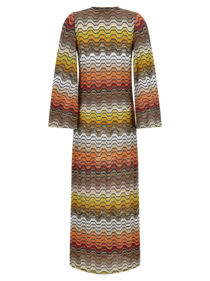 Missoni 82% viscose dress in multicolor — view 2