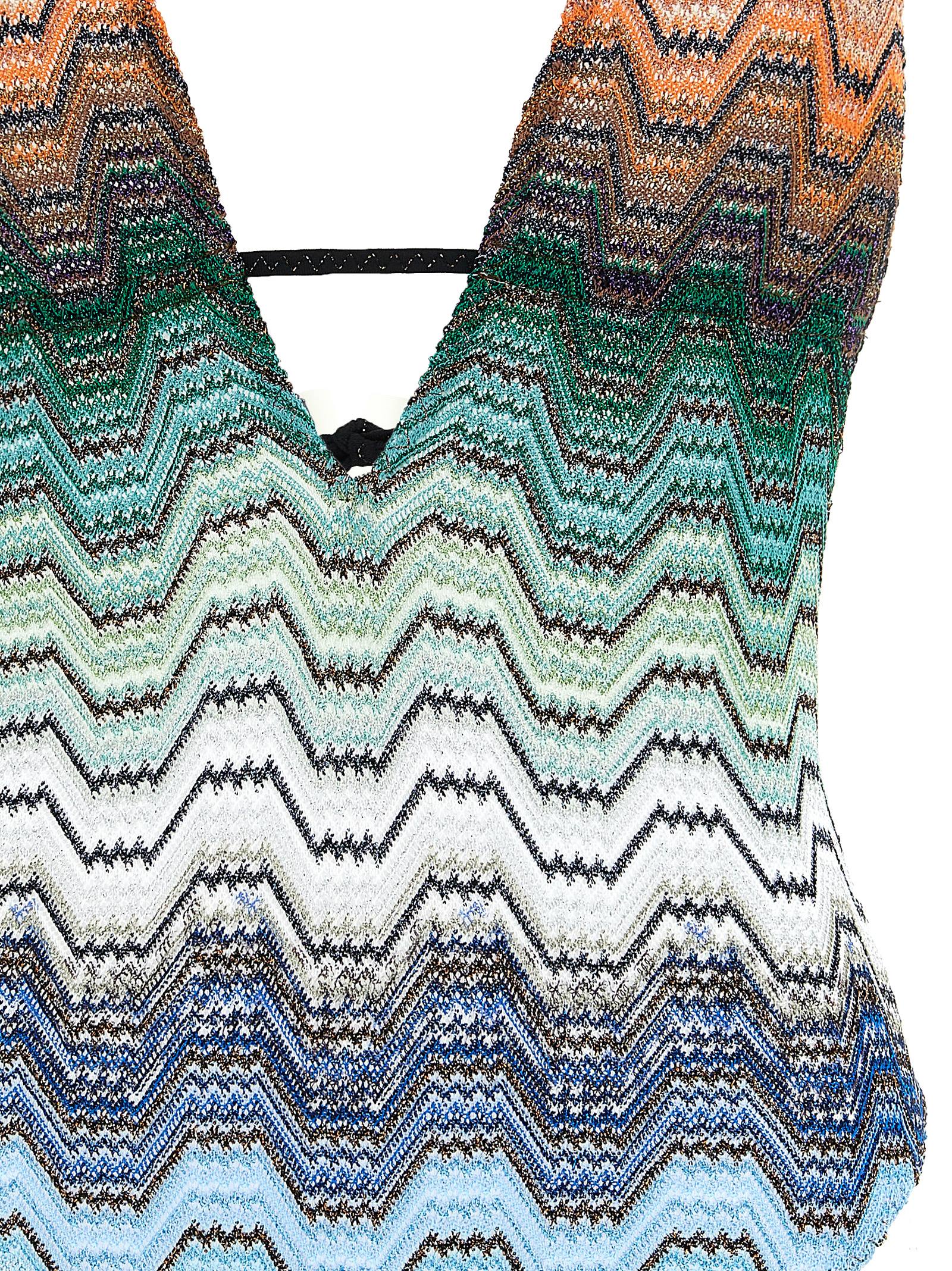 Missoni 82% polyester swimsuit in multicolor — view 3