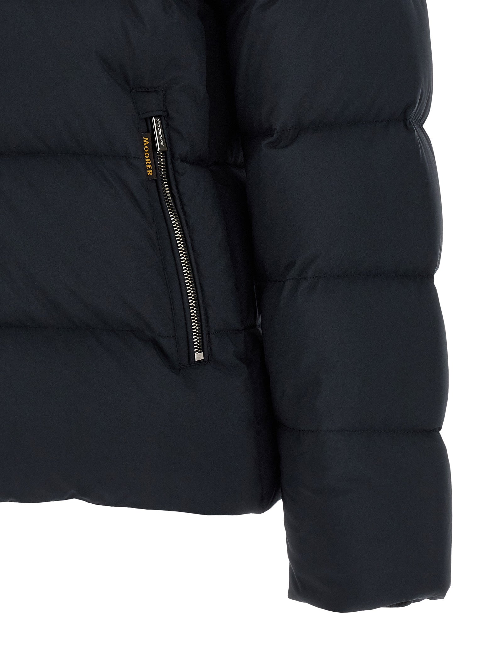 Moorer 90% wool down jacket in black — view 5