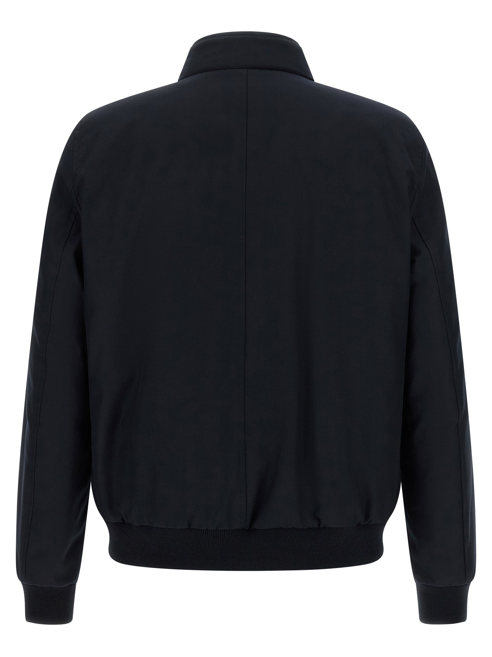 Moorer 90% wool jacket in blue — view 3