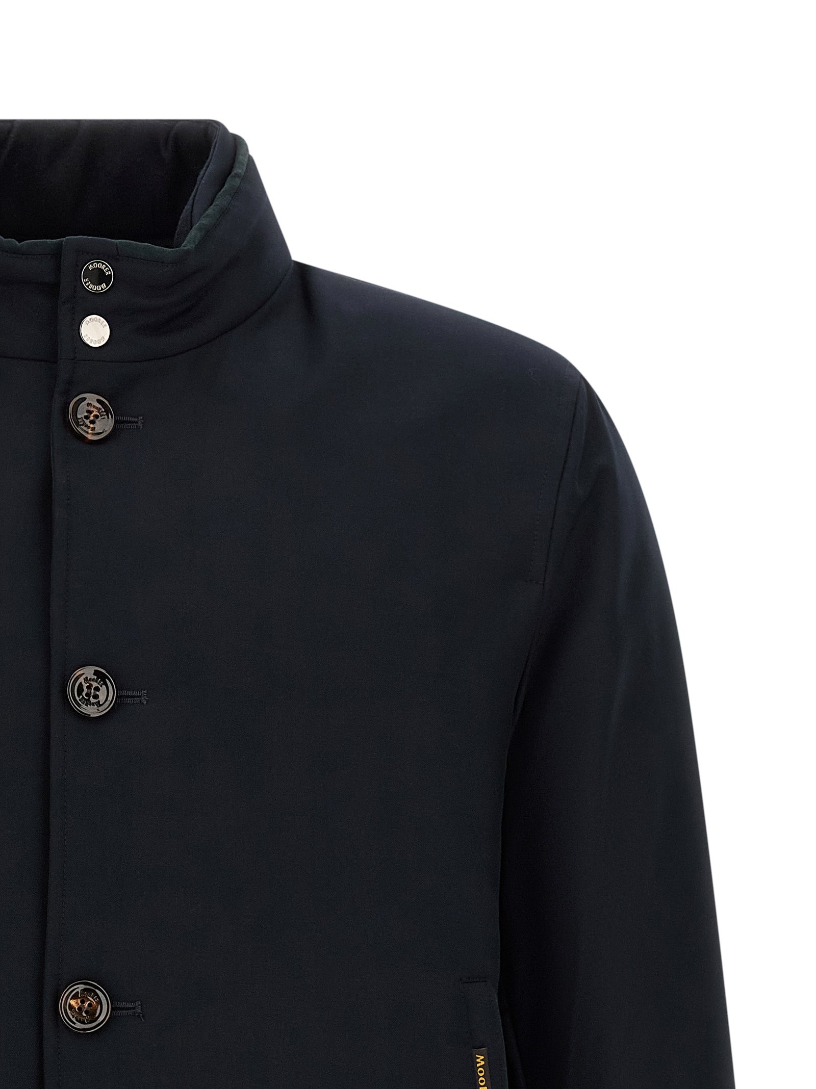 Moorer 90% wool jacket in blue — view 4