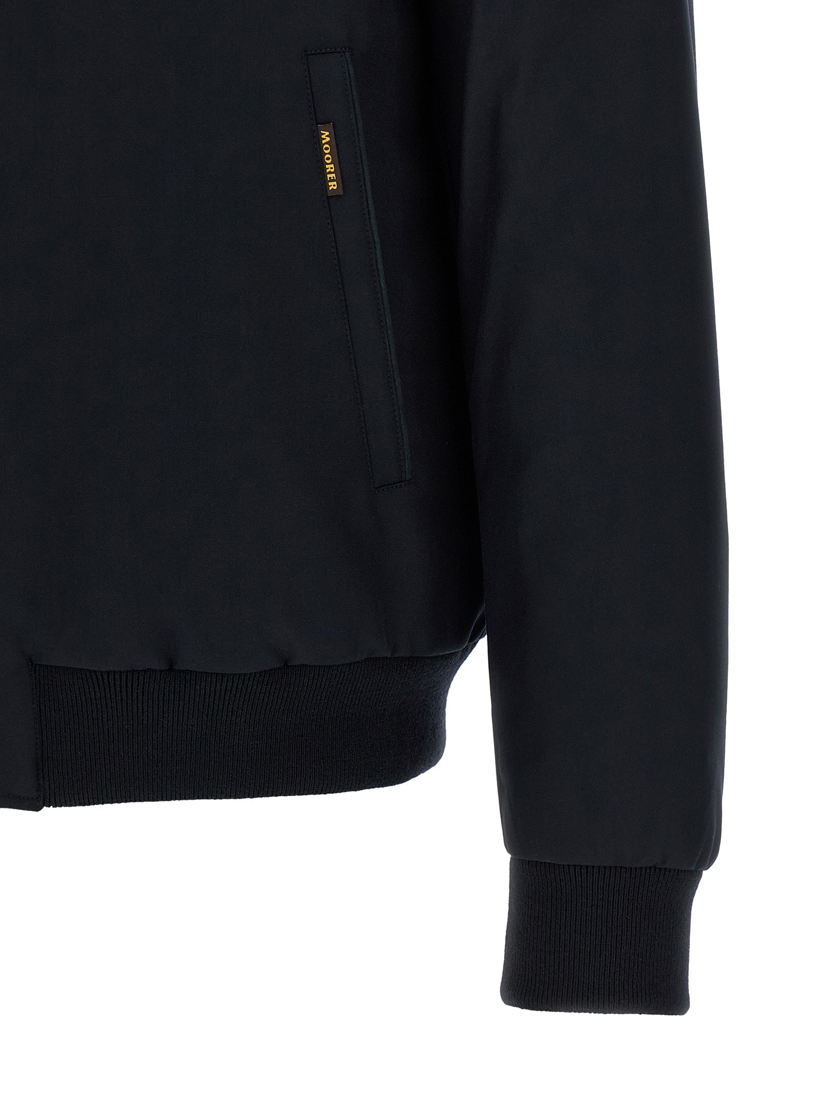 Moorer 90% wool jacket in blue — view 5