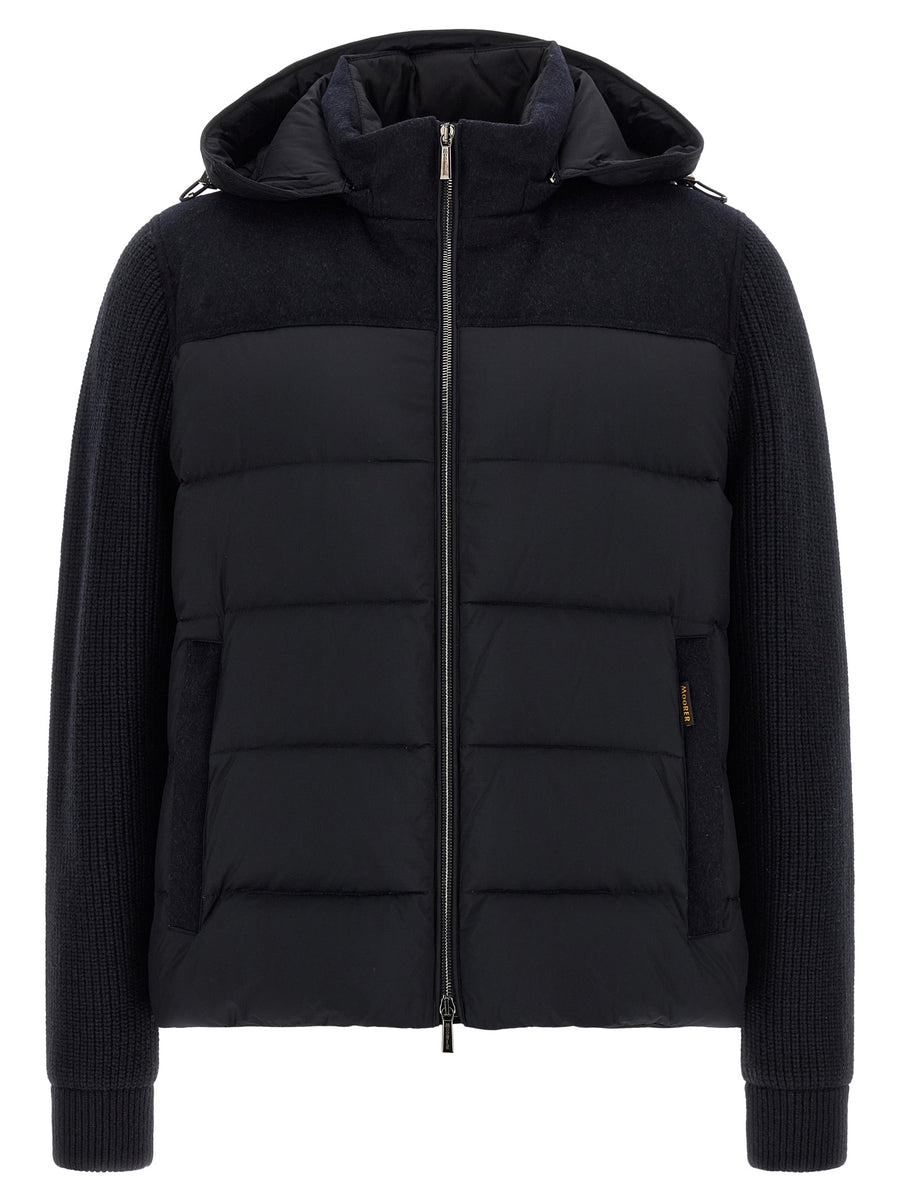 Moorer 90% wool down jacket in blue