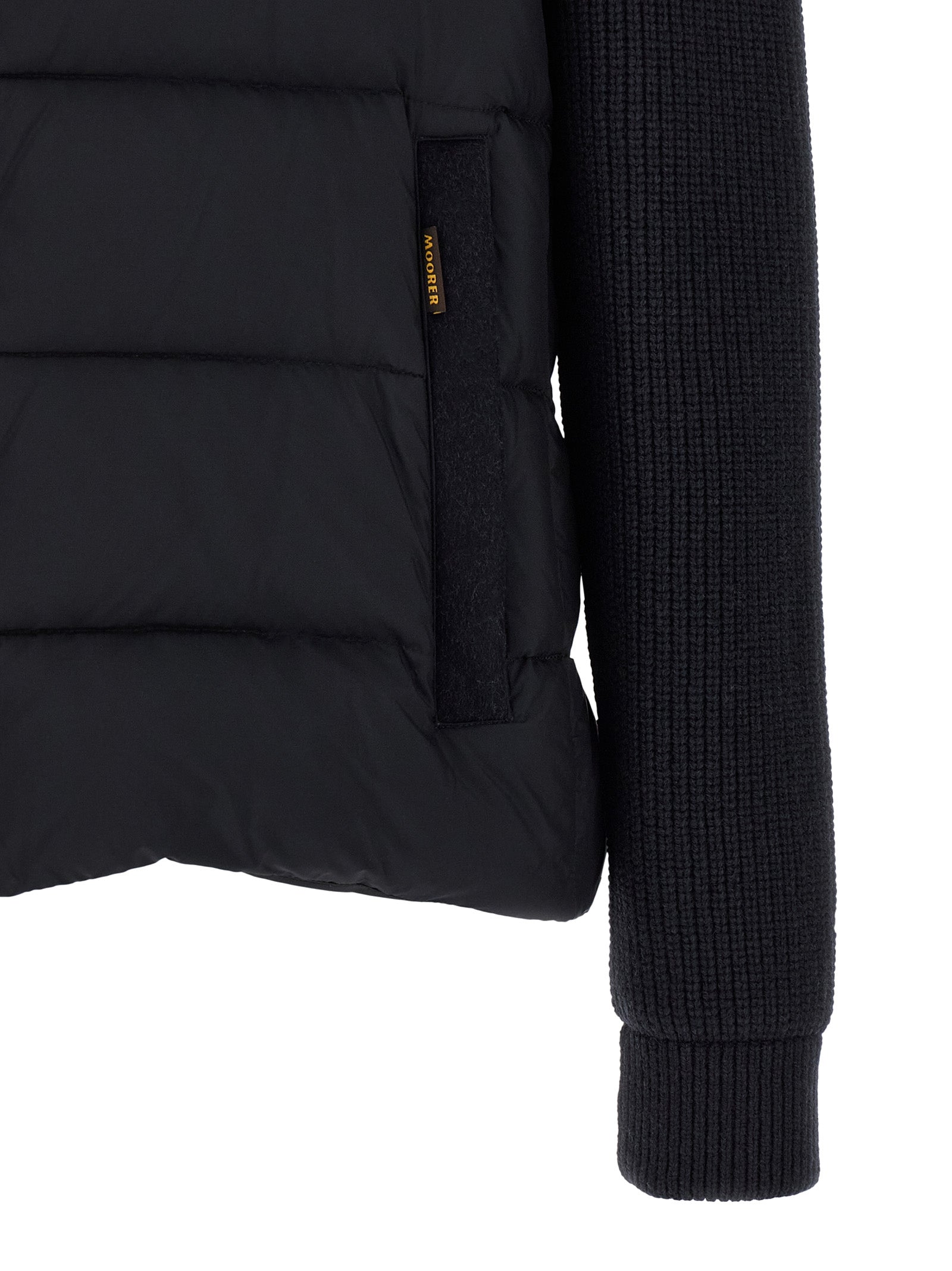 Moorer 90% wool down jacket in blue — view 5