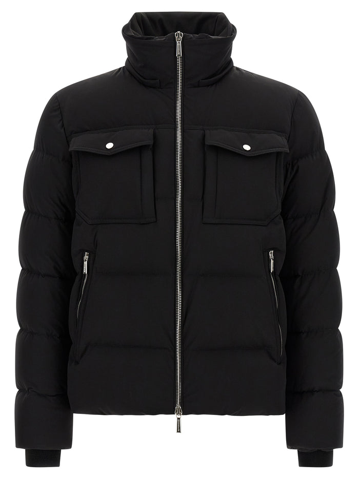 Moorer 90% Wool down jacket in black — view 2