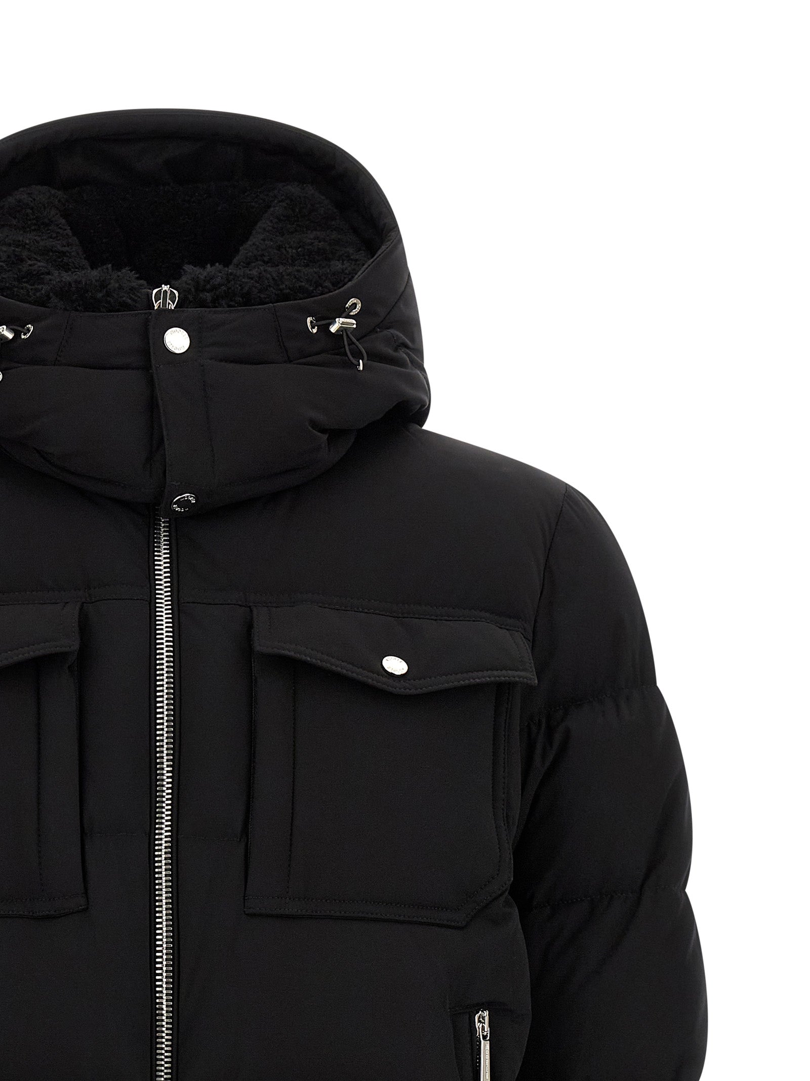 Moorer 90% Wool down jacket in black — view 4