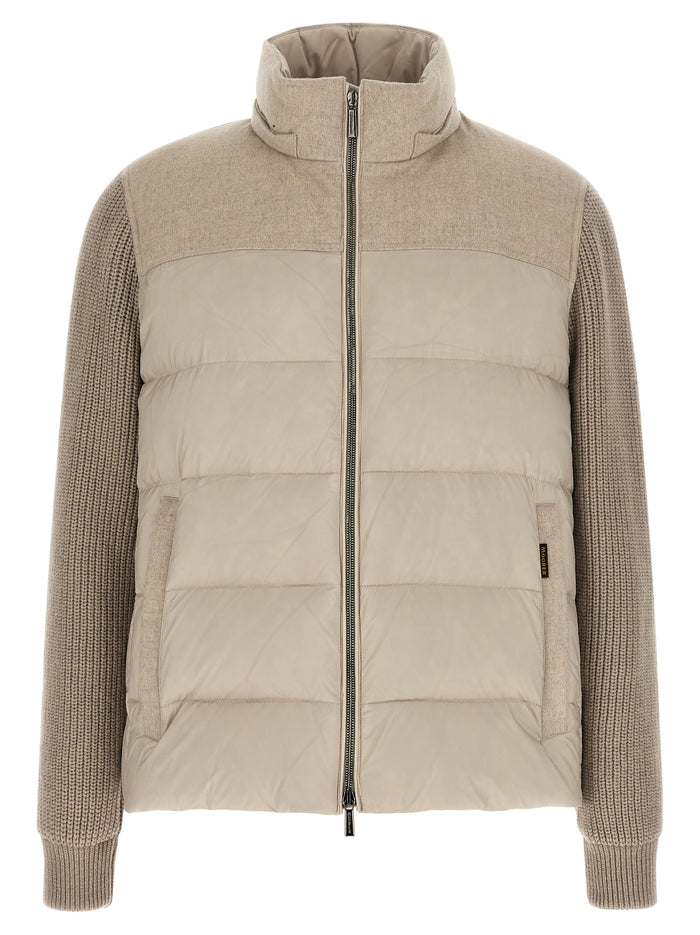 Moorer 90% Wool down jacket in beige — view 2