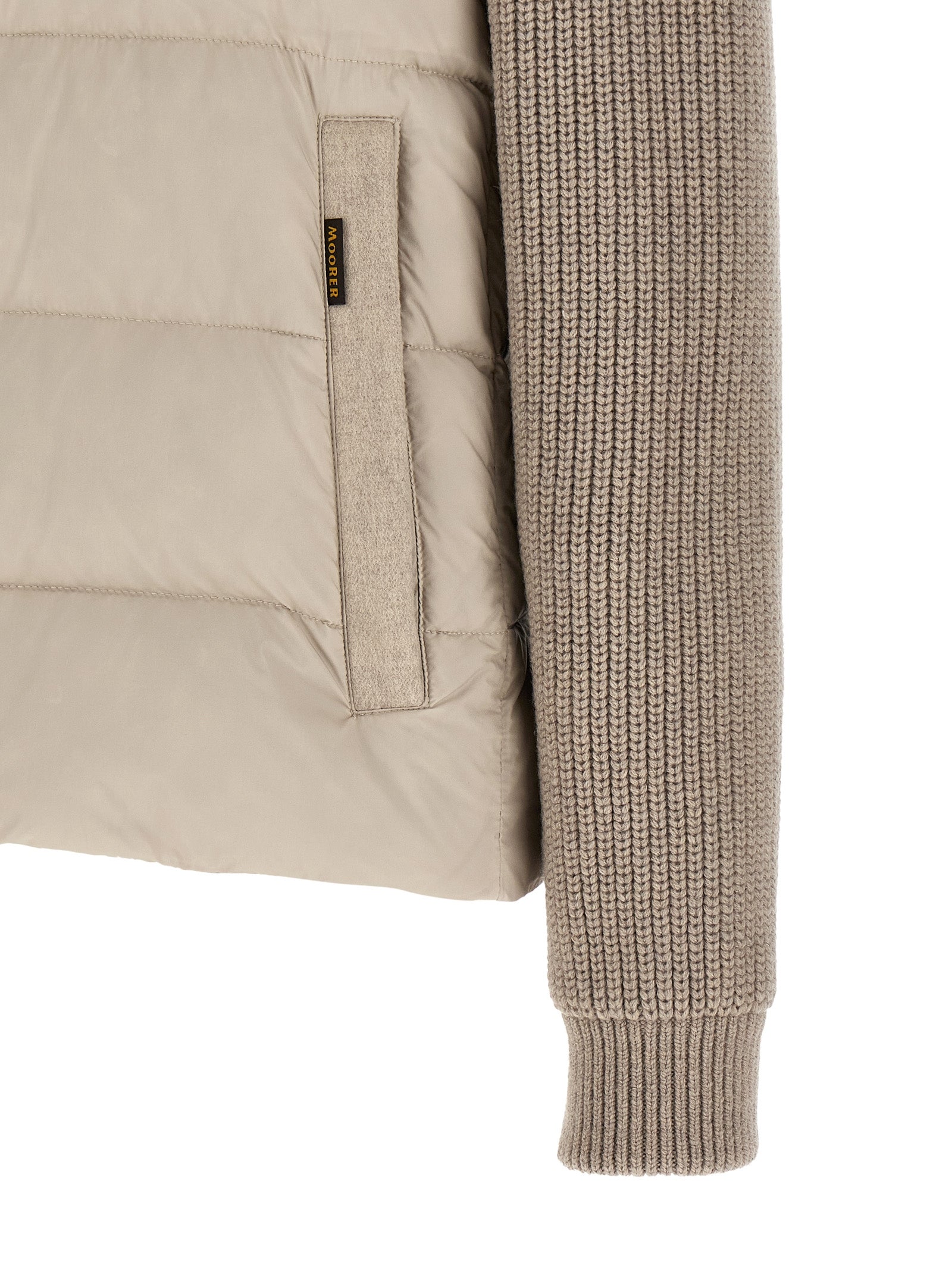 Moorer 90% Wool down jacket in beige — view 5