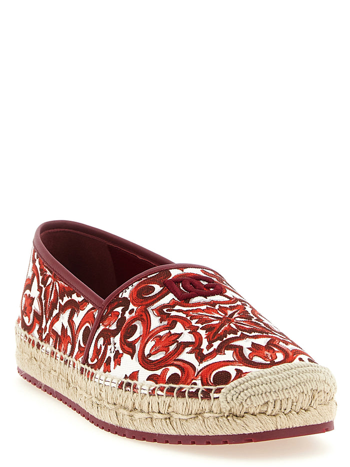 Dolce & Gabbana 100% cotton espadrille in red — view 2