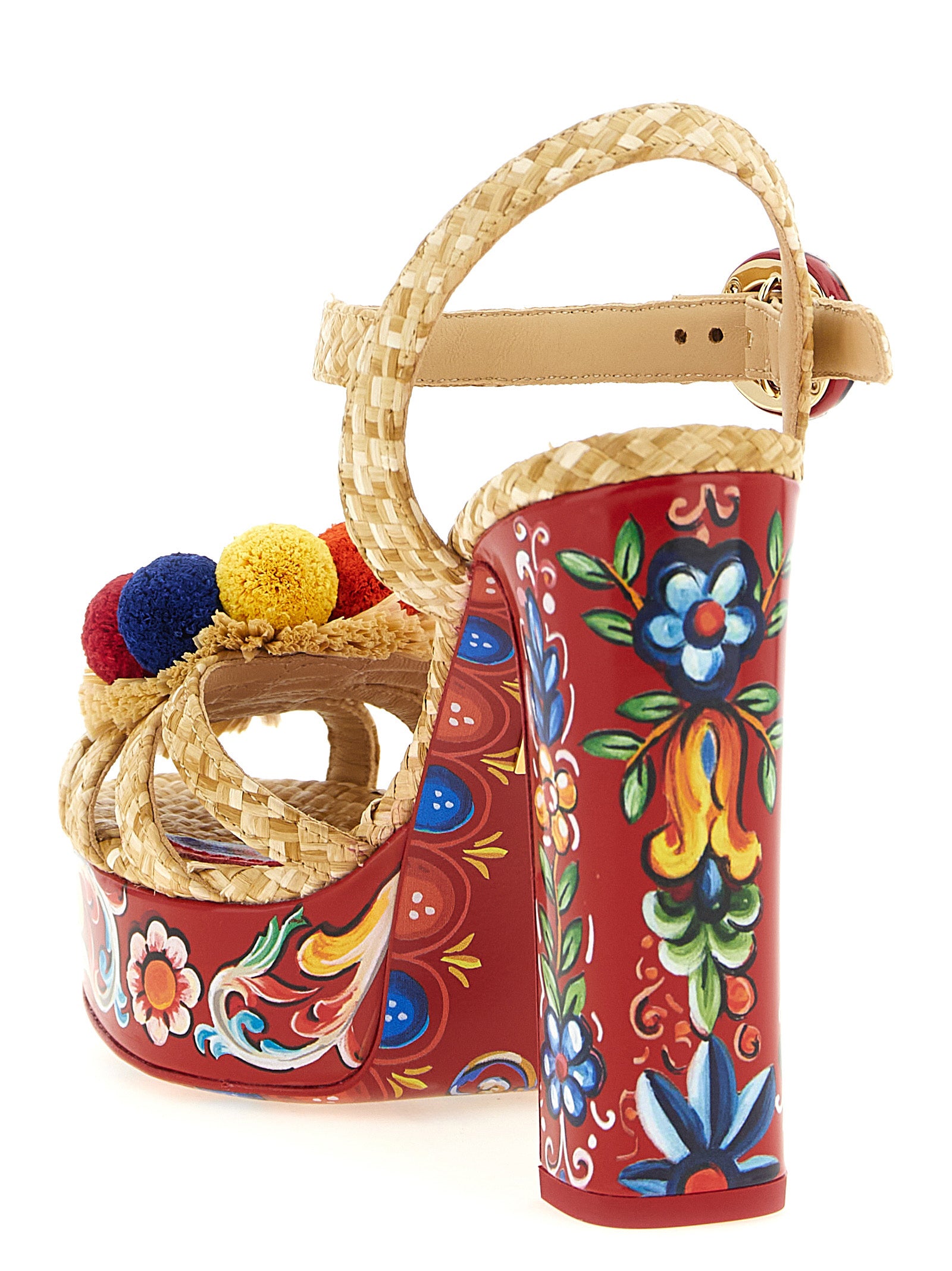 Dolce & Gabbana 94% Viscose heel in multicolor — view 3