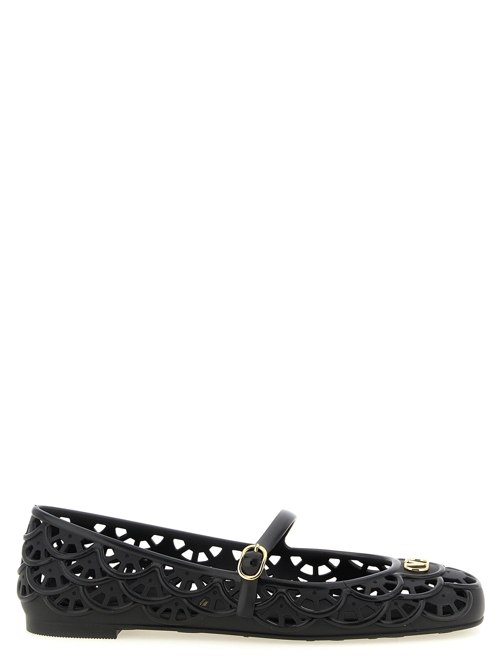 Valentino Garavani 100% PVC ballet flat in black
