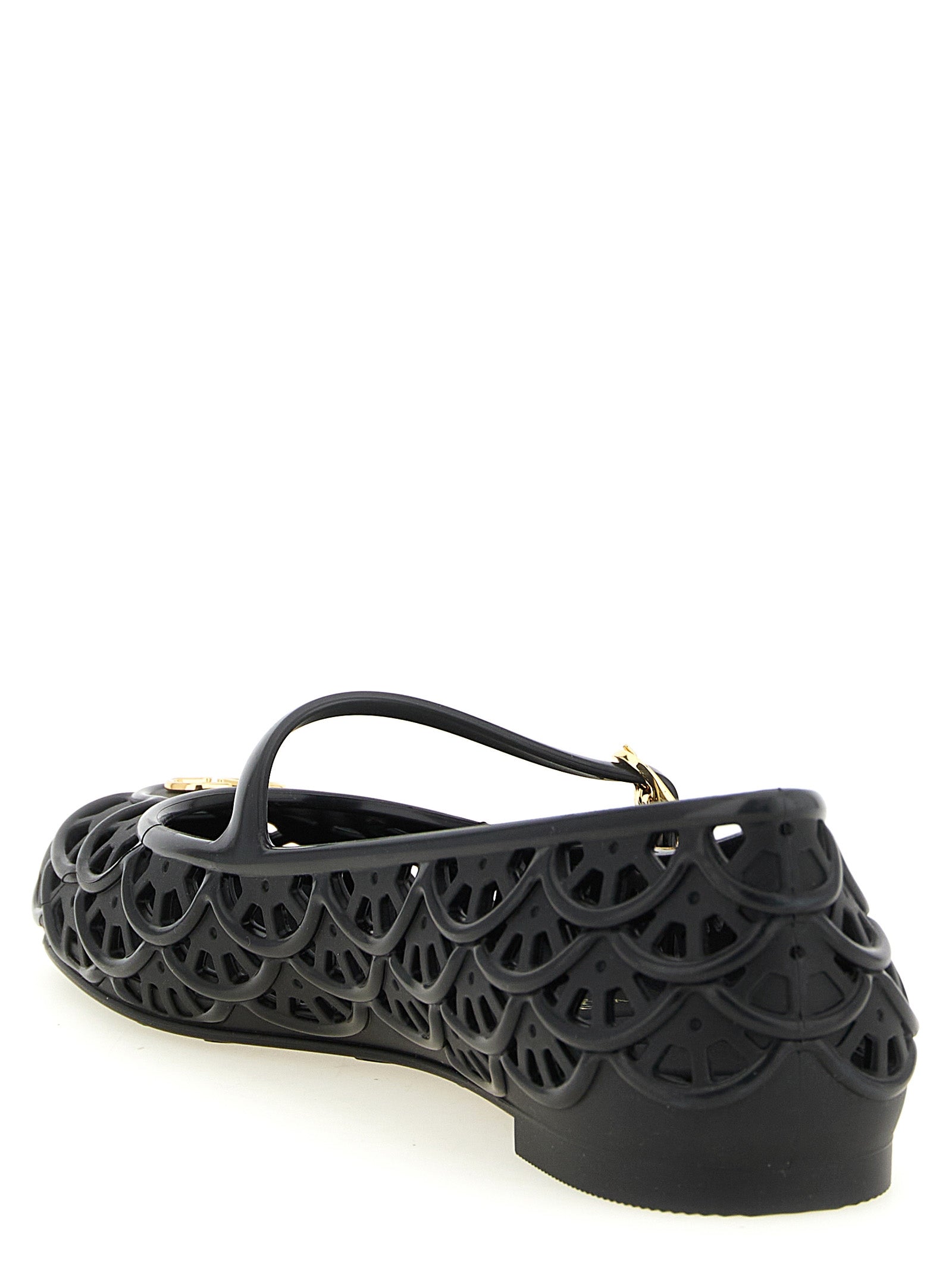 Valentino Garavani 100% PVC ballet flat in black — view 3