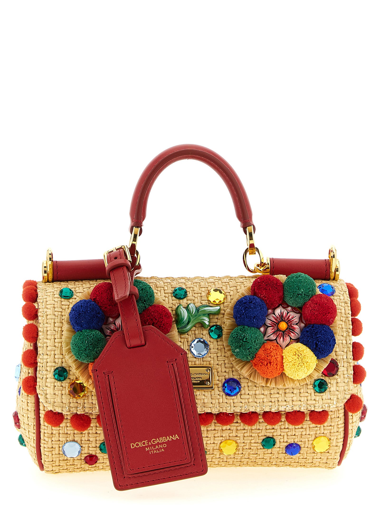 Multicolor Viscose Handbag Bag