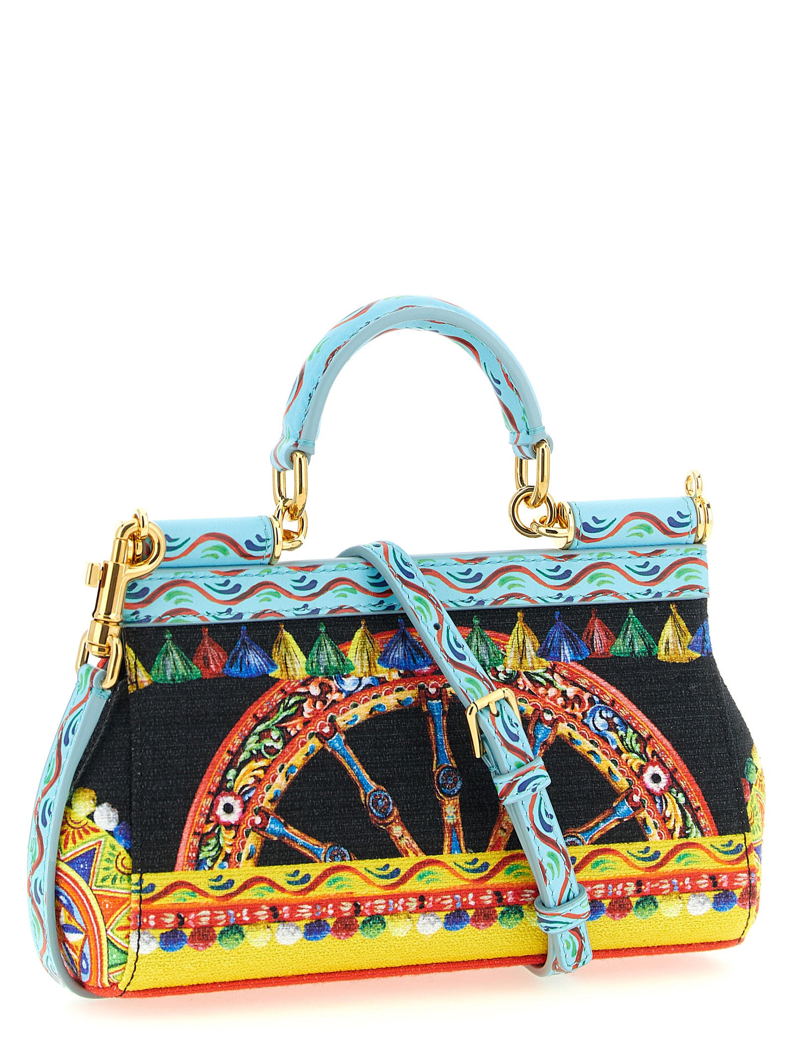 Multicolor Cotton Handbag Bag
