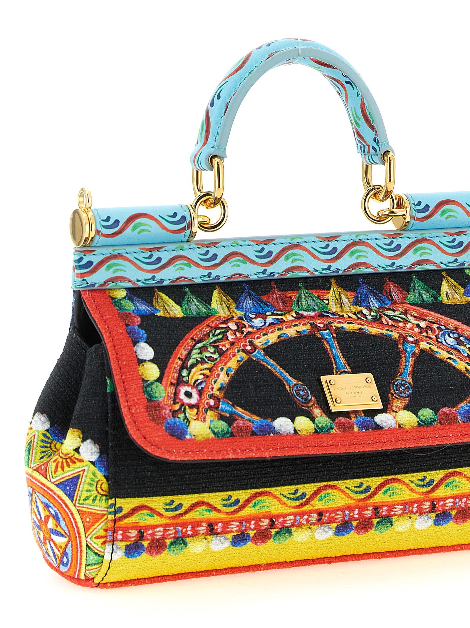 Multicolor Cotton Handbag Bag