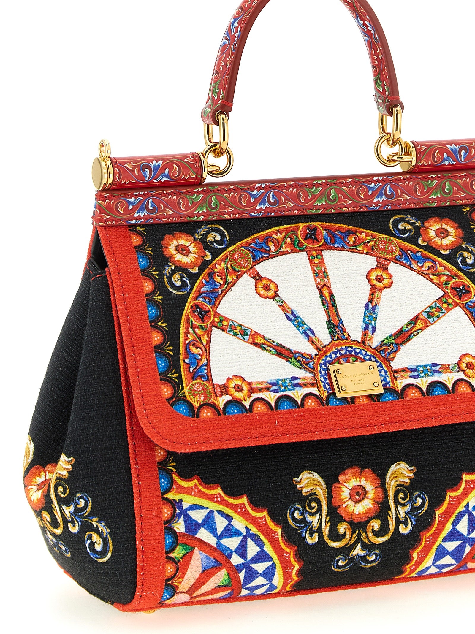 Multicolor Cotton Handbag Bag