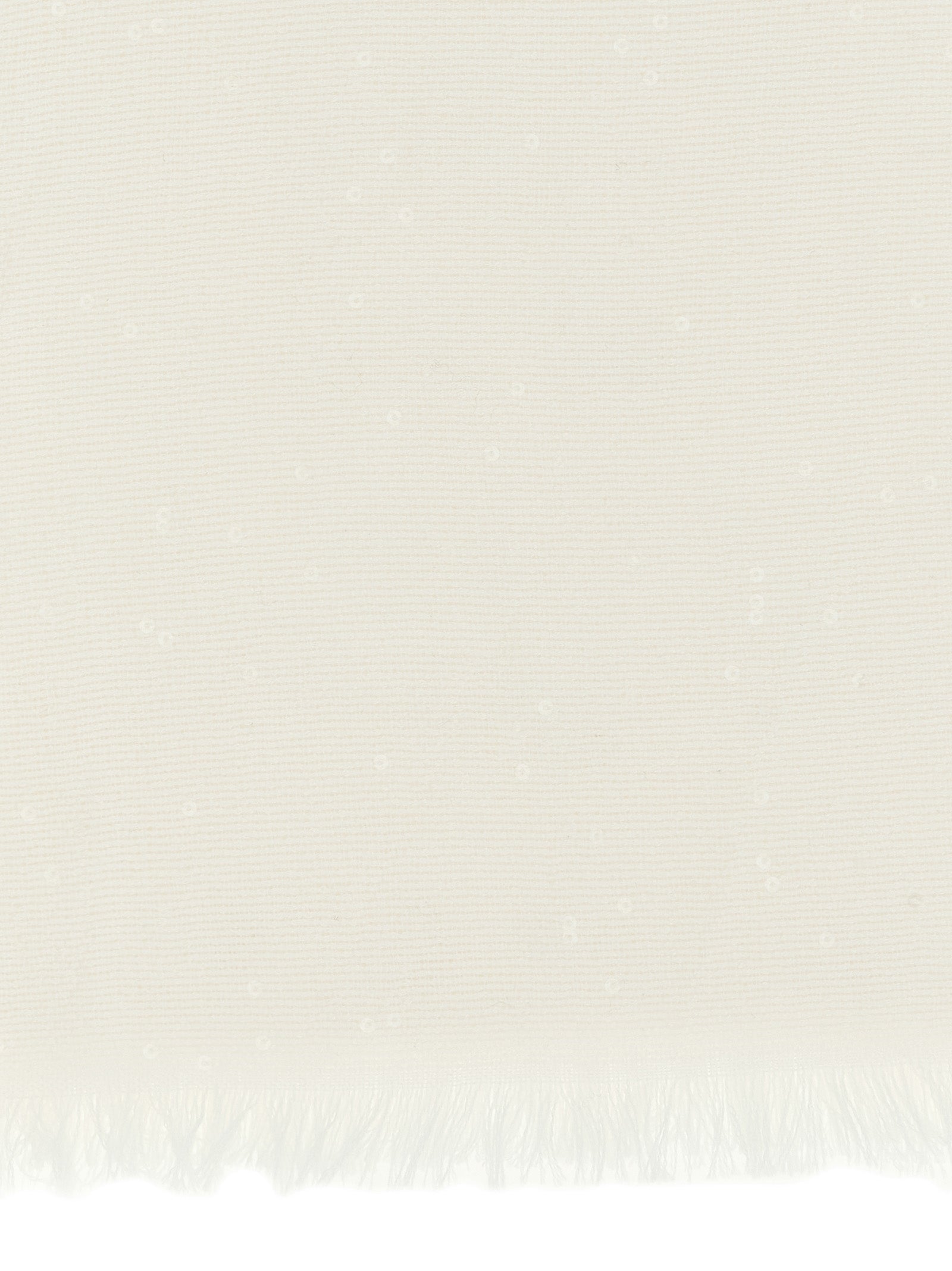 Brunello Cucinelli 70% cashmere scarf in white — view 2