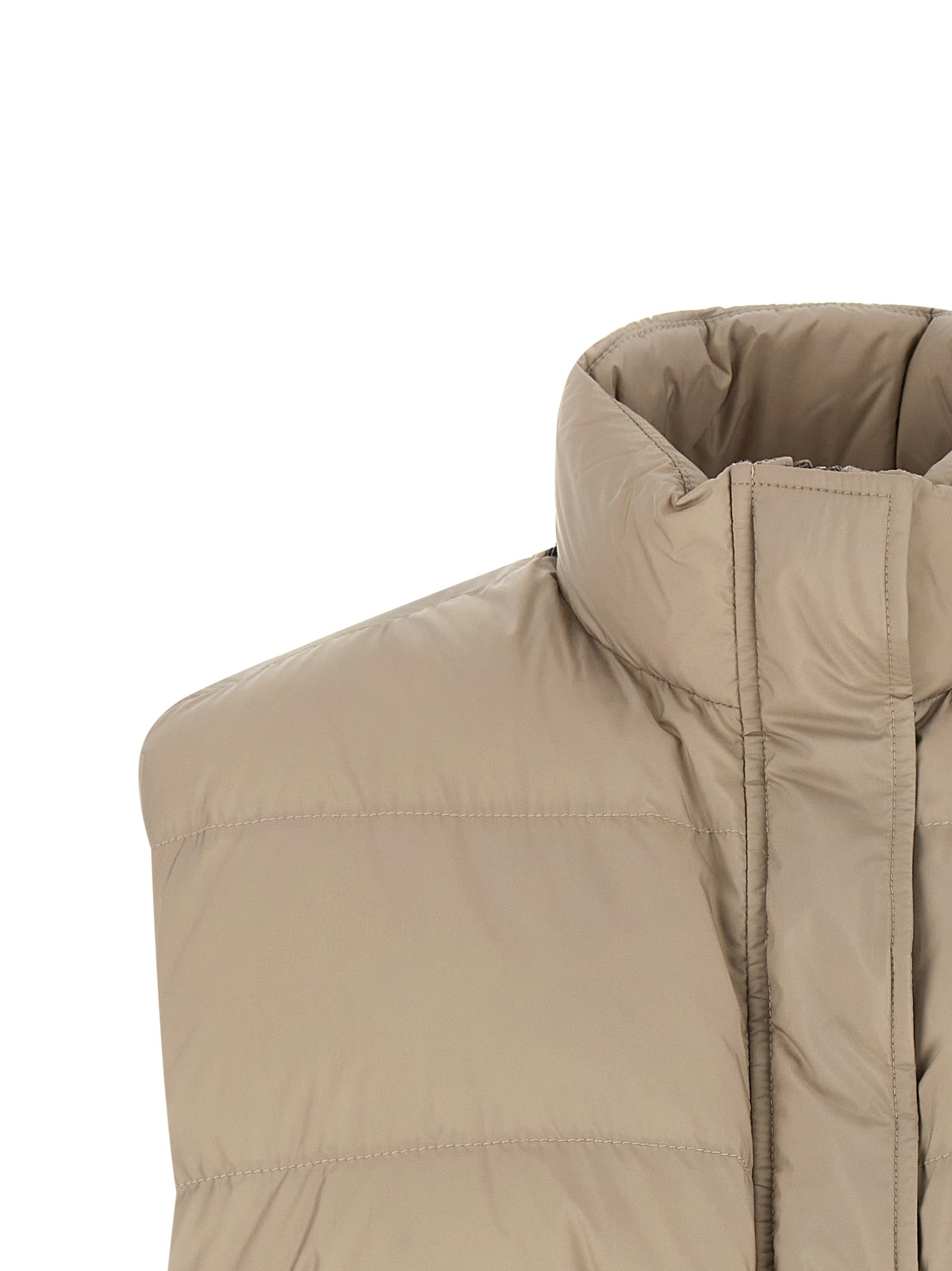 Brunello Cucinelli 100% Polyester vest in gray — view 3