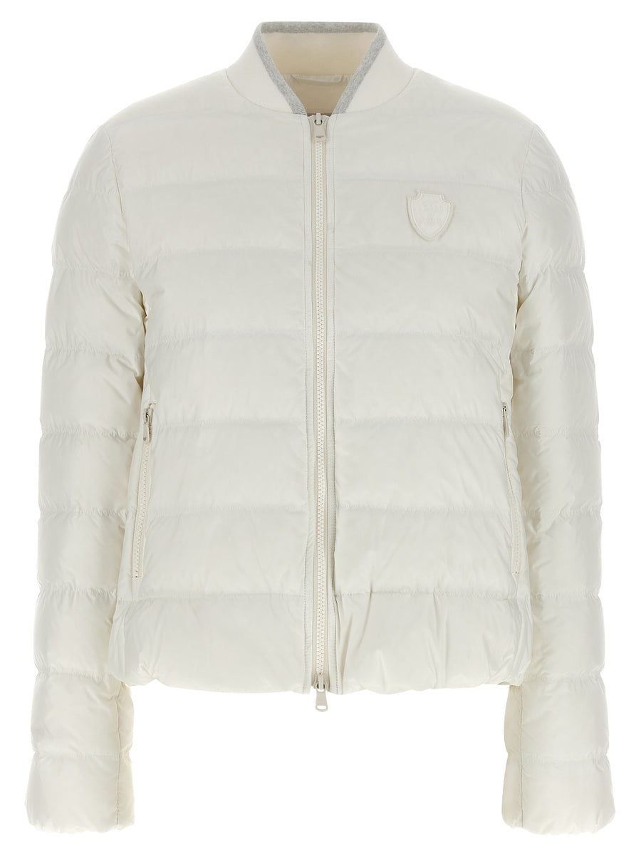 Brunello Cucinelli 100% Polyester down jacket in white