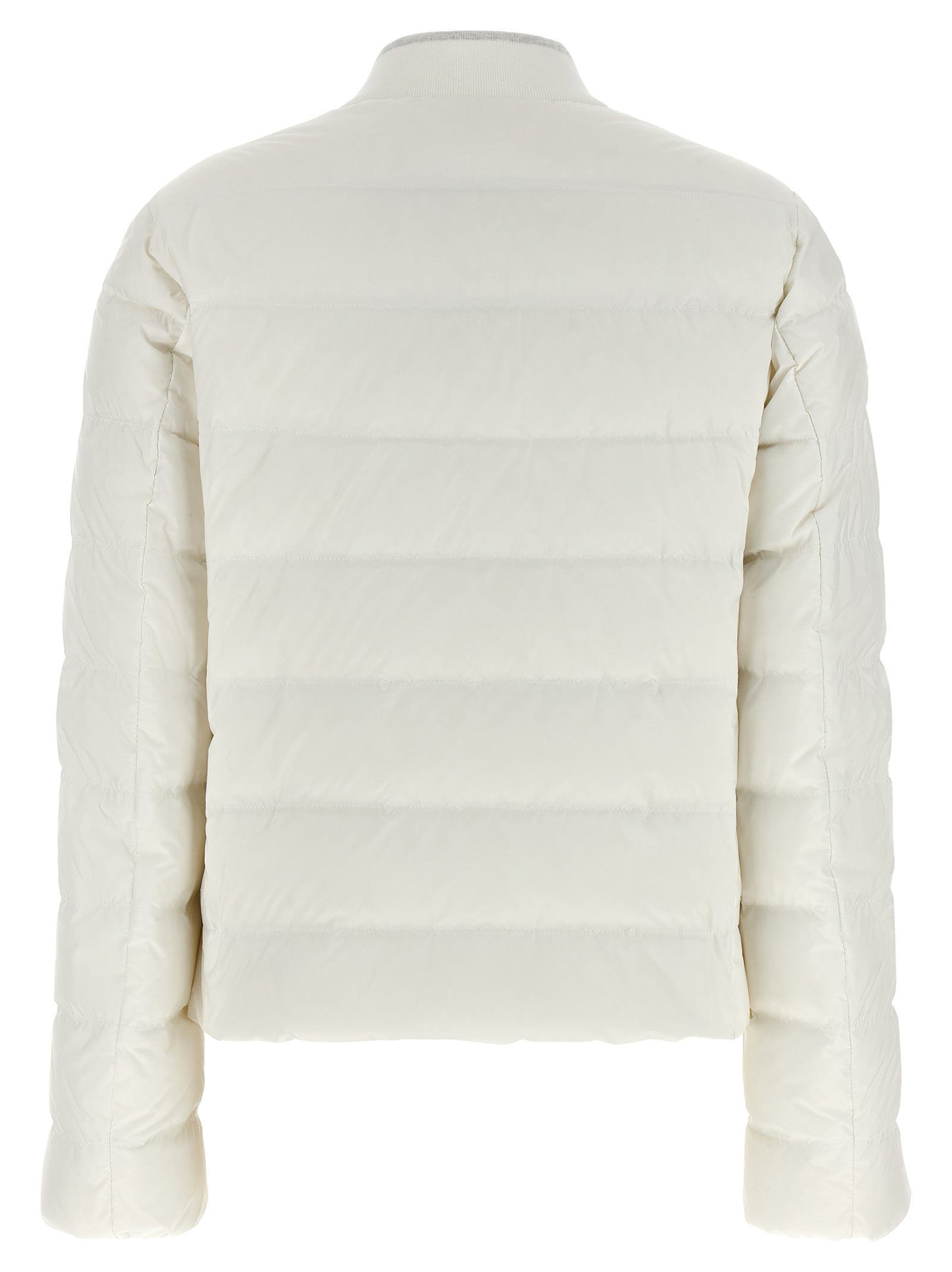 Brunello Cucinelli 100% Polyester down jacket in white — view 2