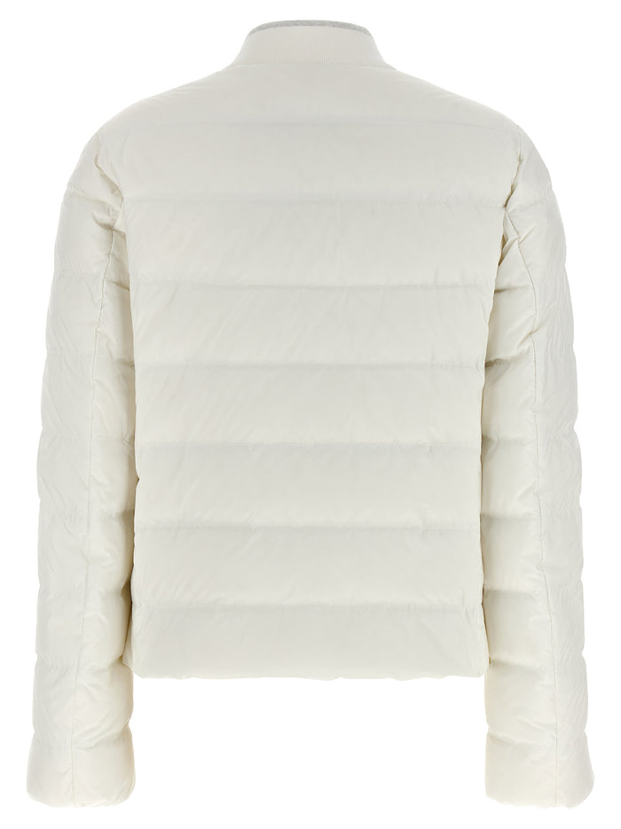 Brunello Cucinelli 100% Polyester down jacket in white — view 2