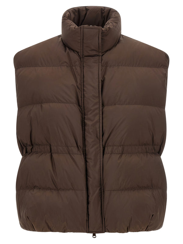 Brunello Cucinelli 100% polyester vest in brown