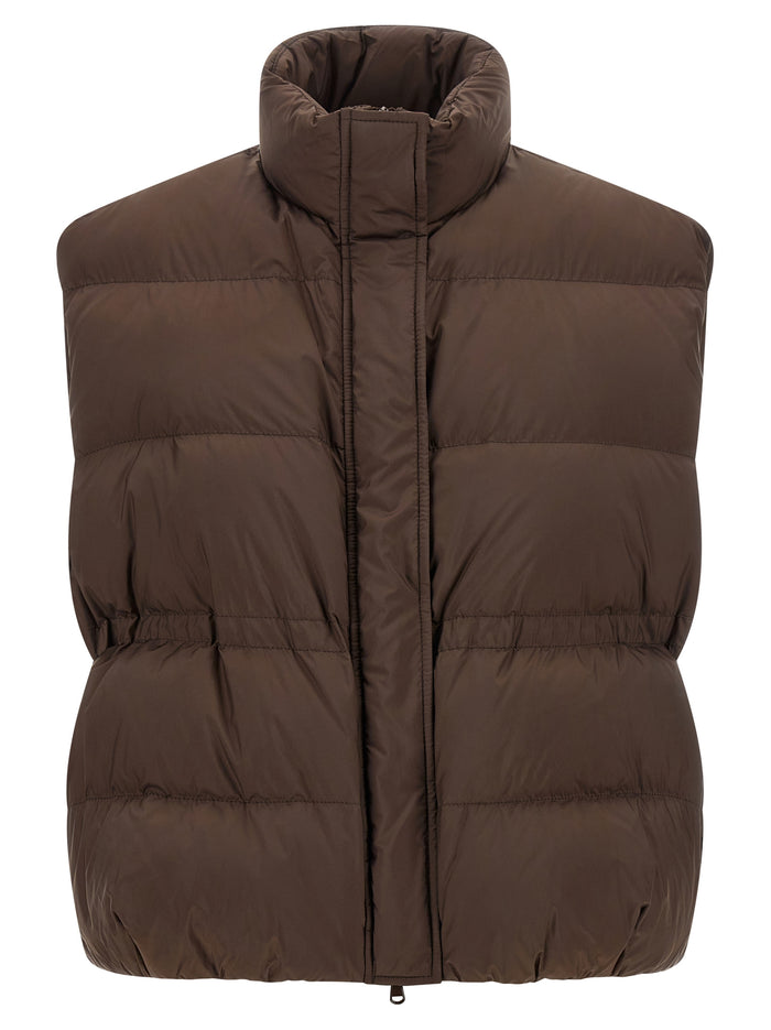 Brunello Cucinelli 100% polyester vest in brown
