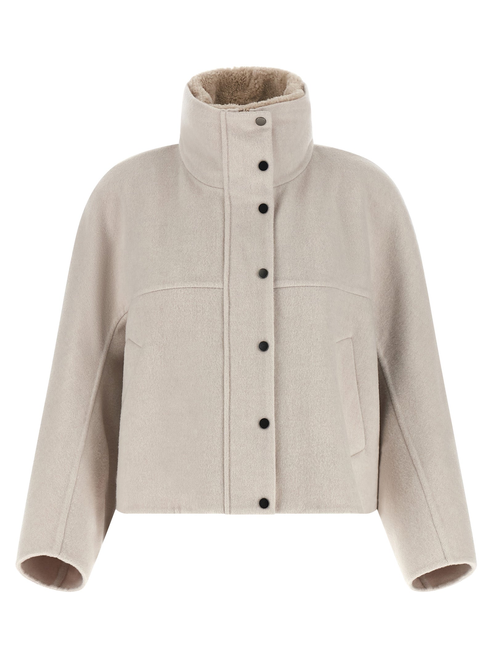 Brunello Cucinelli 90% Virgin Wool coat in gray