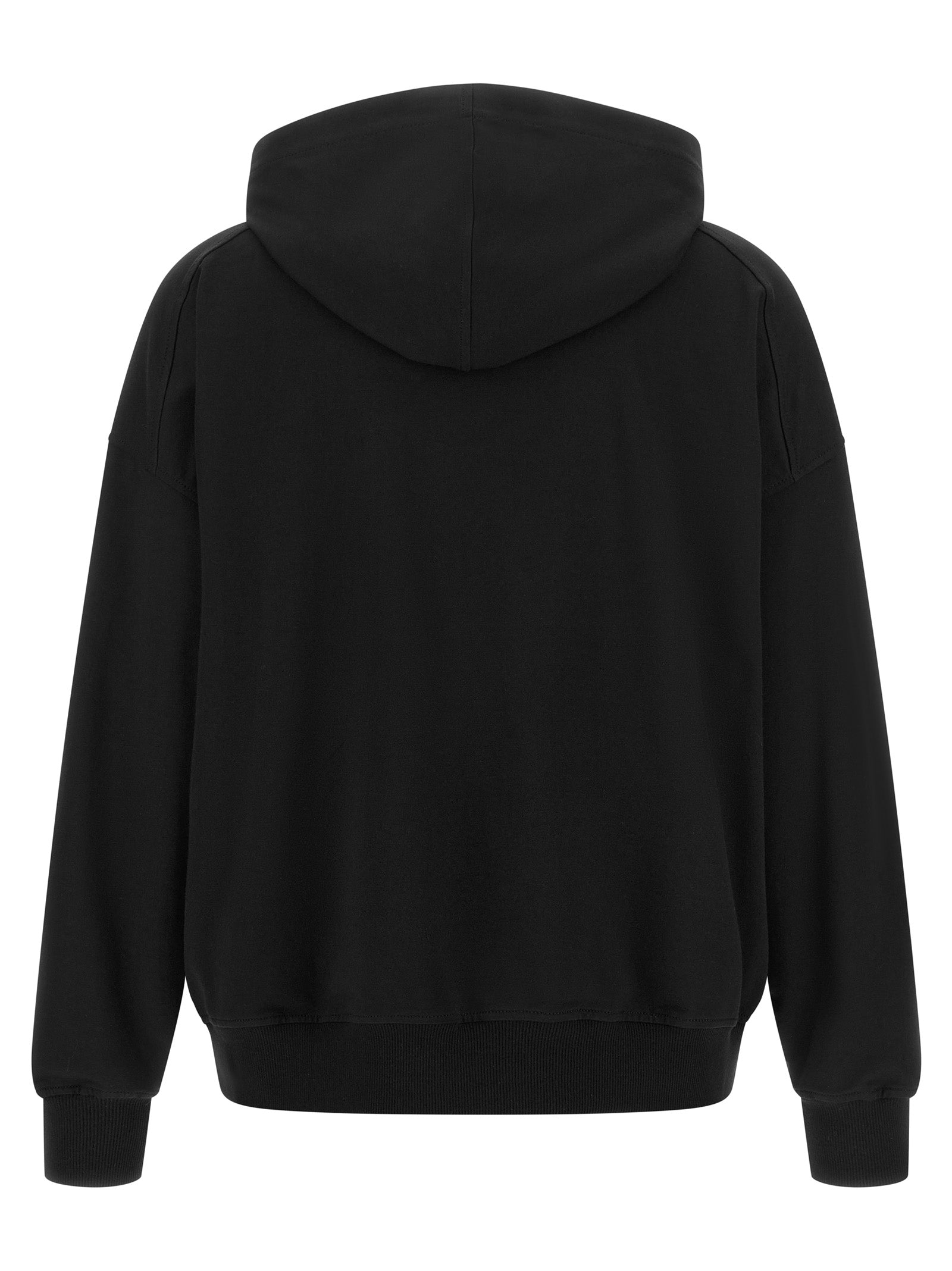 Brunello Cucinelli 98% Cotton hoodie in black — view 2