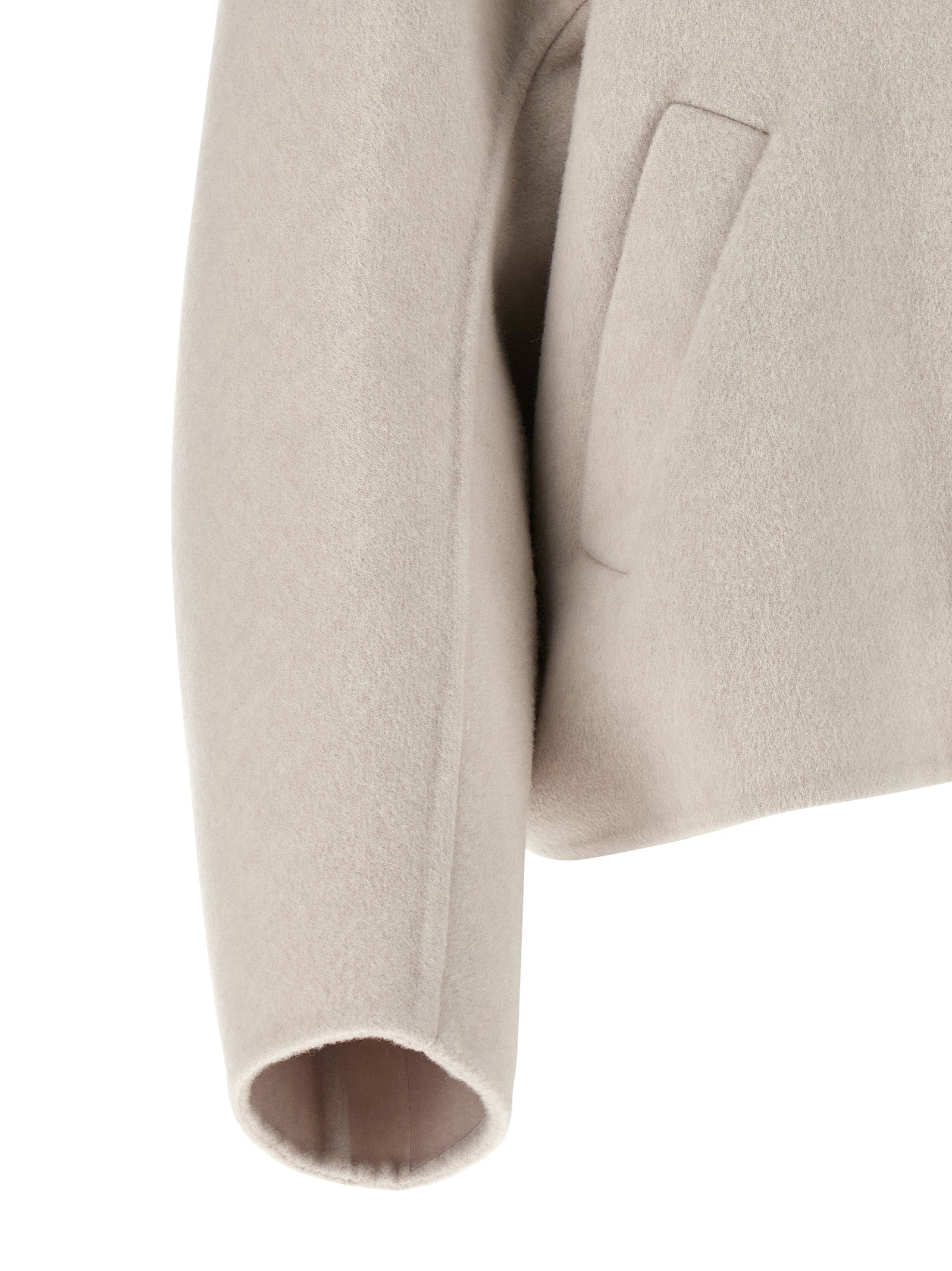 Brunello Cucinelli 90% Virgin Wool coat in gray — view 5