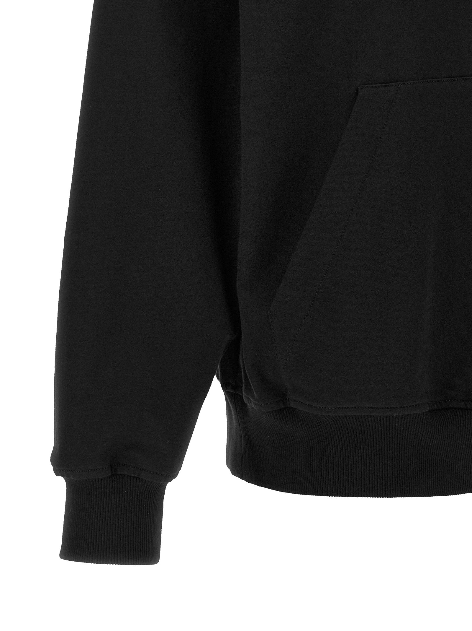 Brunello Cucinelli 98% Cotton hoodie in black — view 4