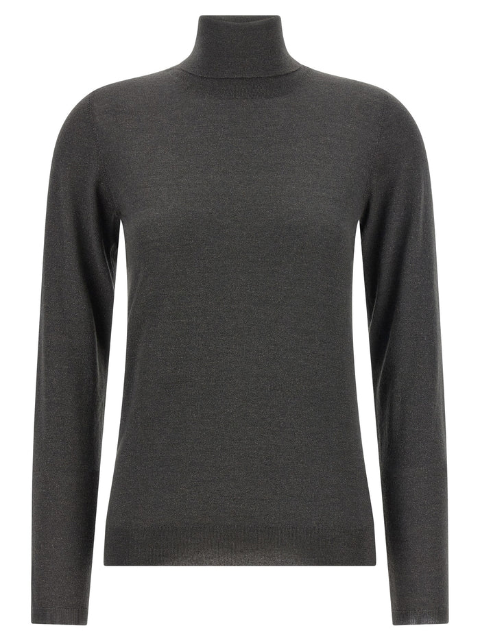Brunello Cucinelli 51% Cashmere turtleneck sweater in gray