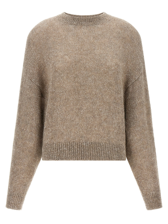 Brunello Cucinelli 44% polyamide sweater in beige