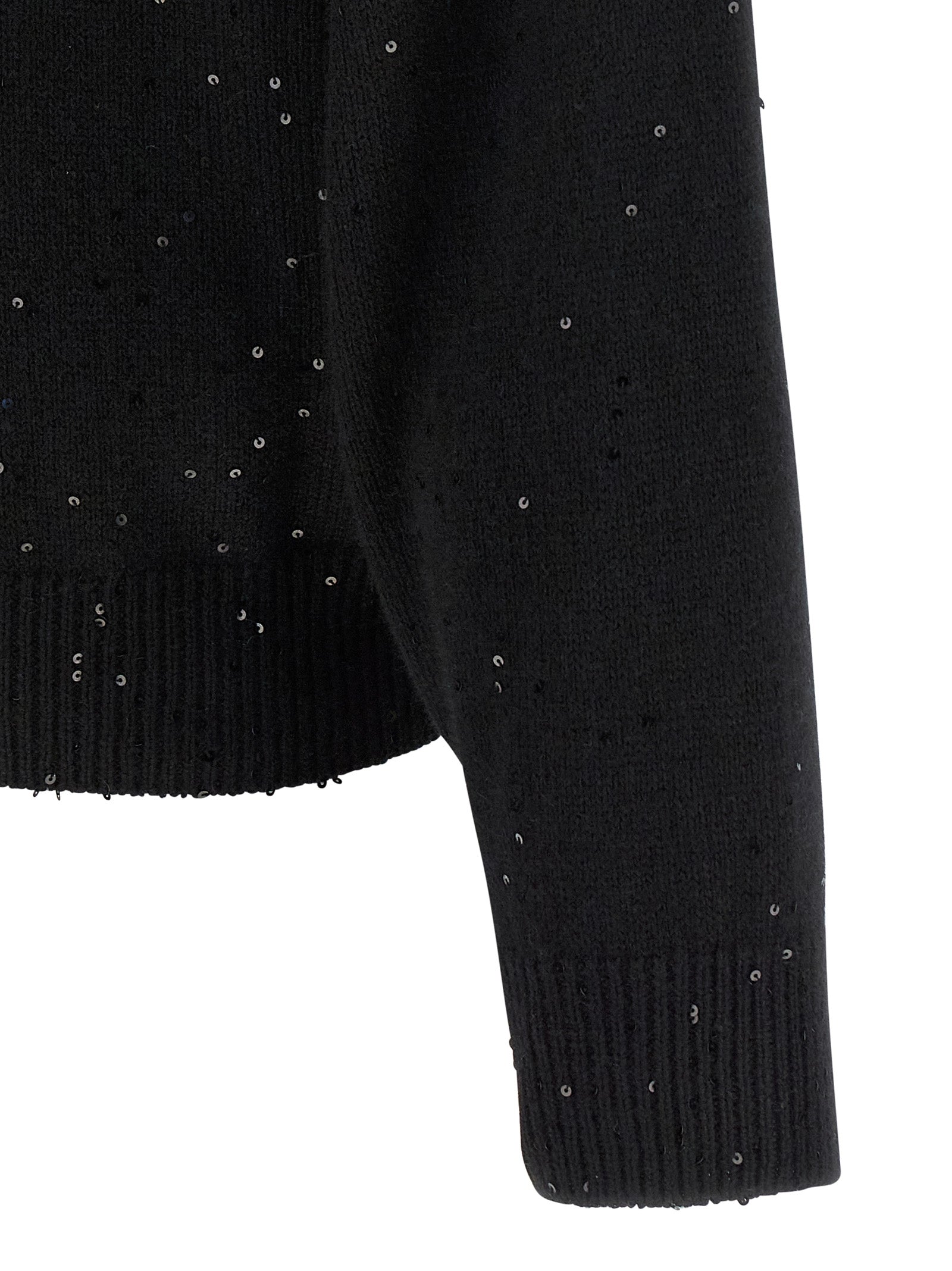 Brunello Cucinelli 80% Cashmere sweater in black — view 4