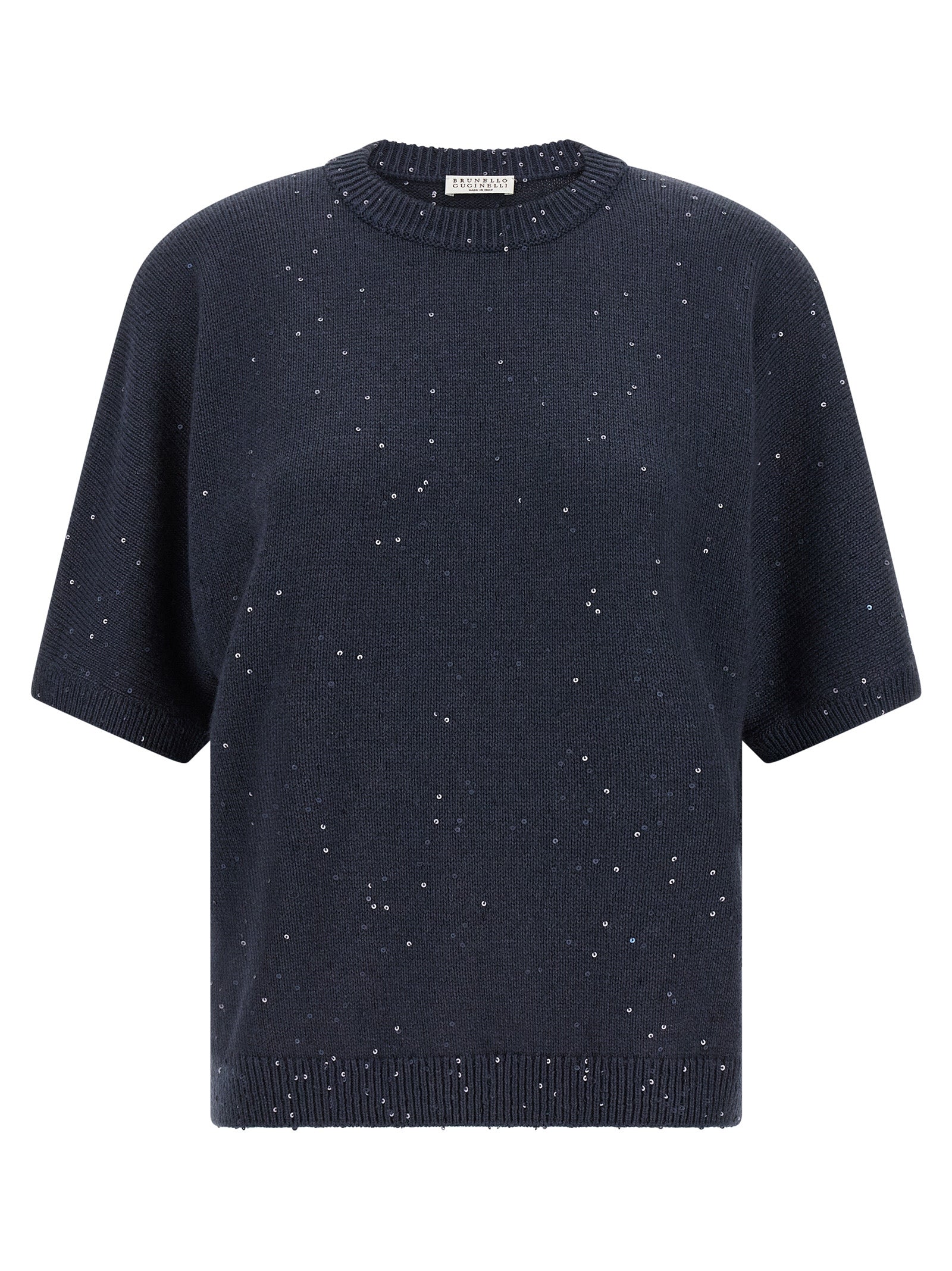 Brunello Cucinelli 80% cashmere sweater in blue