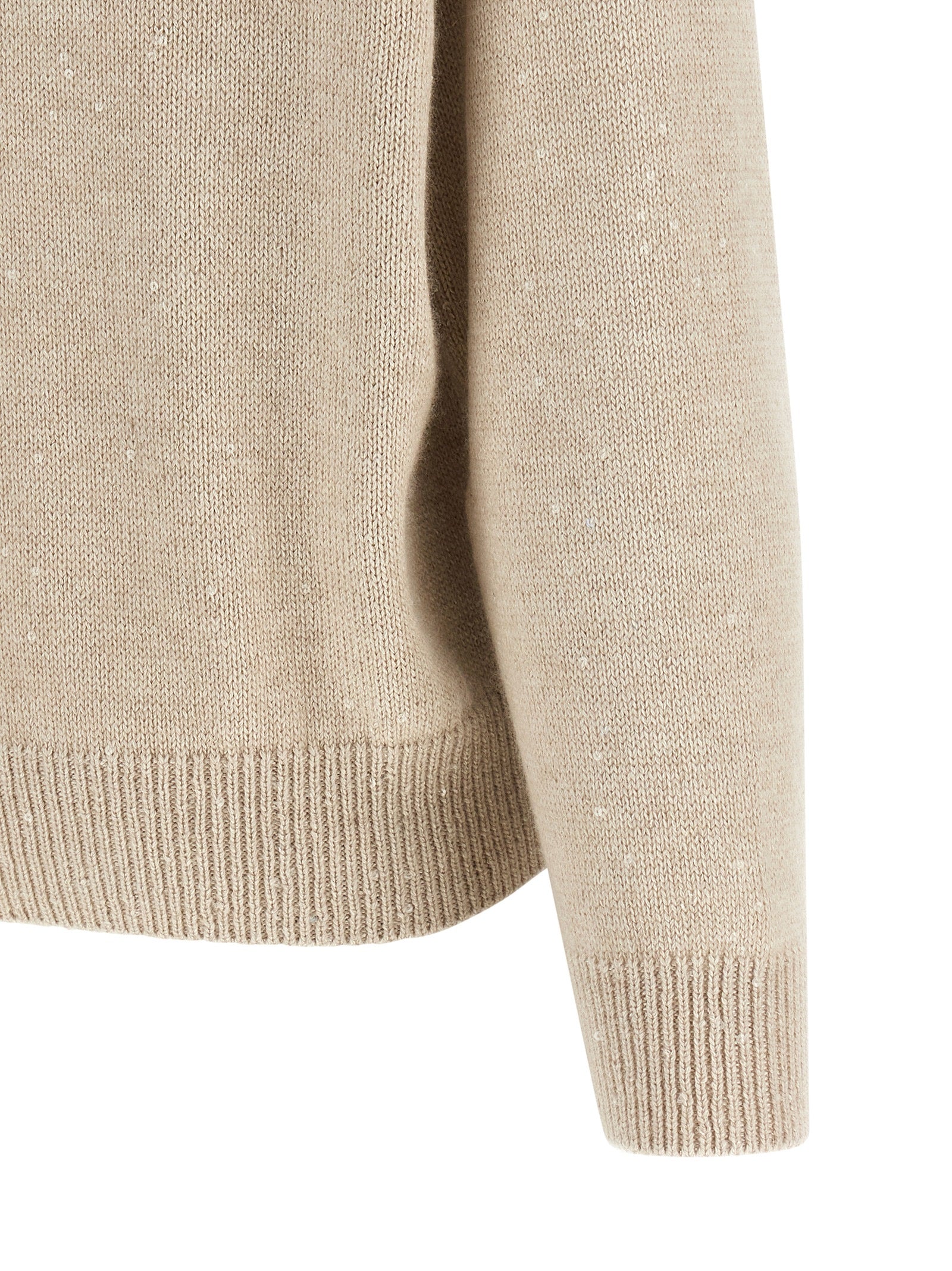 Brunello Cucinelli 80% cashmere sweater in beige — view 4