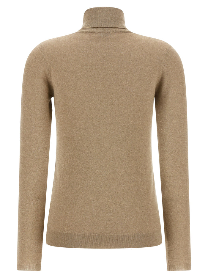 Brunello Cucinelli 51% Cashmere turtleneck in beige — view 2